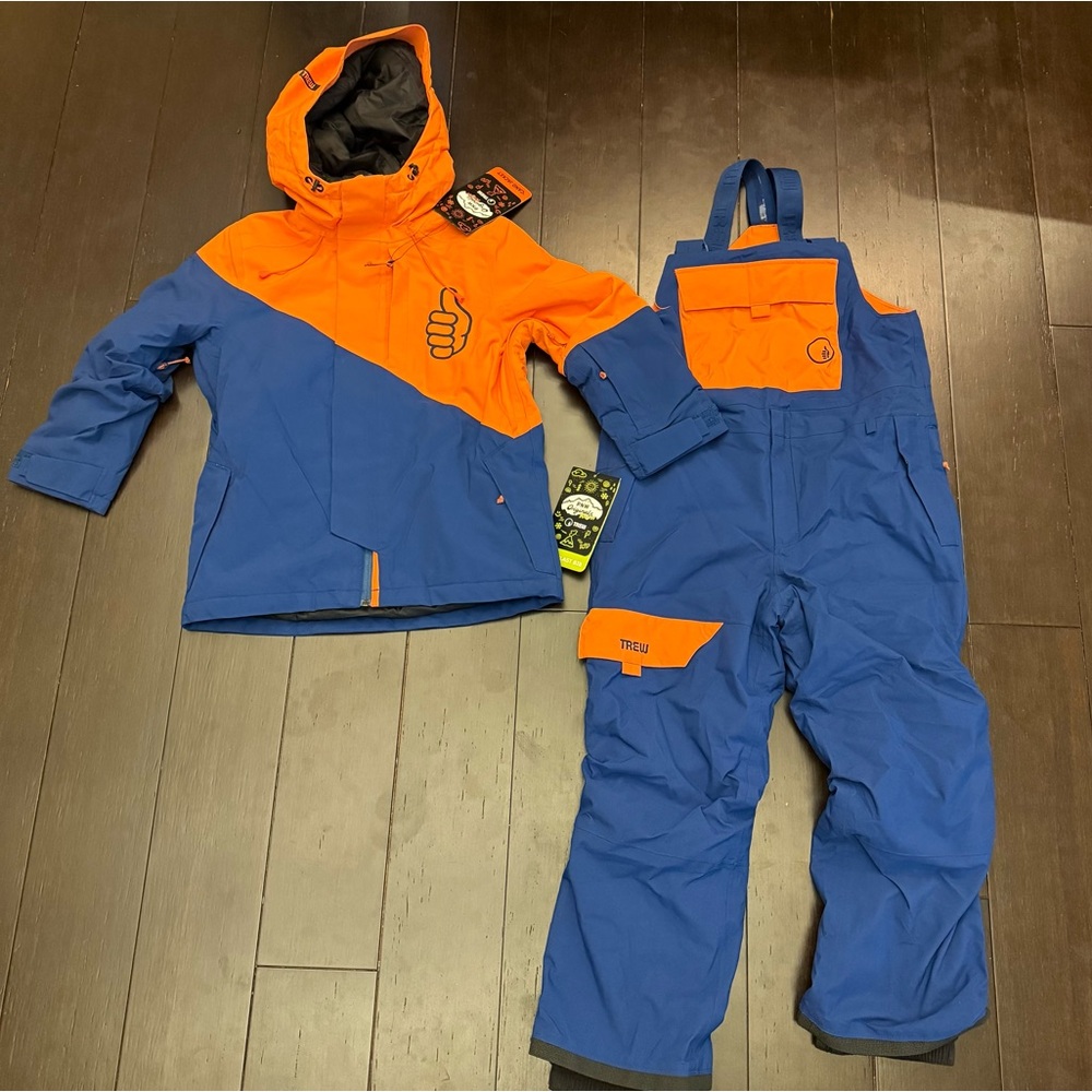 Trew Gear Cano Jacket and Mega Blast Bib kids Medium
